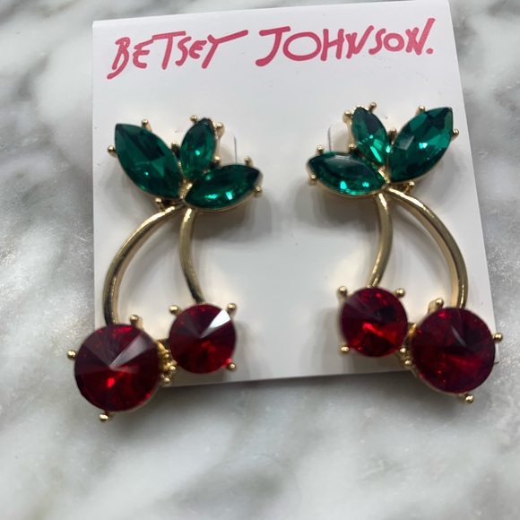 Cherry Betsey Johnson Earrings - Picture 3 of 4